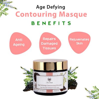 Seer Secrets Age Defying Contouring Masque High Mountain Shilajit & Fulvic Acid 50 gm - Face Packs