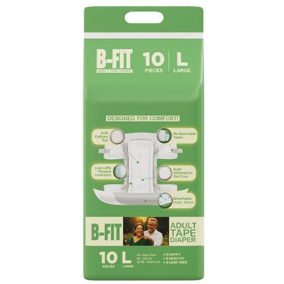 B-Fit Adult Economy TAPE Diaper (L) 10's - Adult Diapers & Pads
