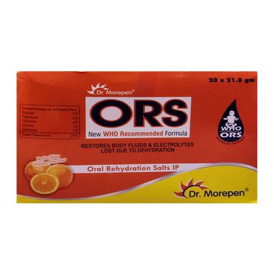 ORS (DR MOREPEN) REFRESHING ORANGE FLAVOUR Powder 21.8gm - Supplements-Ele