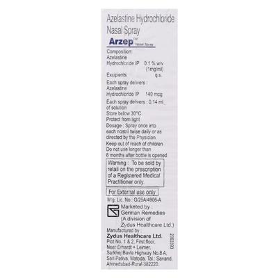Arzep Nasal Spray 10ml - Nasal Congestion-Nas
