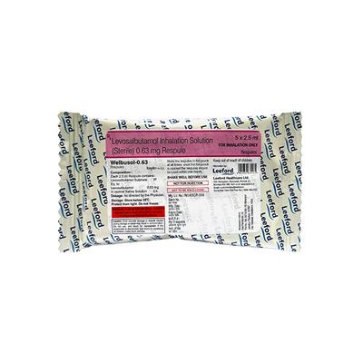 WELBUSOL 0.63 Respules 5X2.5ml - Asthma/COPD-Ast