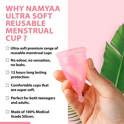 Namyaa Ultra Soft Medium Reusable Menstrual Cup 50 gm - Menstrual Cups