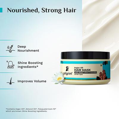 Pilgrim Argan Oil Hair Mask 200ml - Hair Masks & Packs