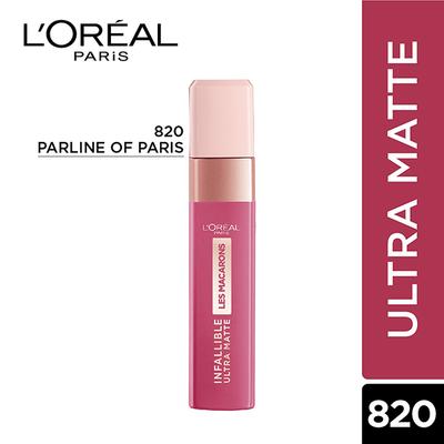 L'Oreal Paris Infallible Ultra Matte Liquid Lipstick, Les Macarons, 820 Praline Of Paris 5 Gm - Liquid Lipsticks