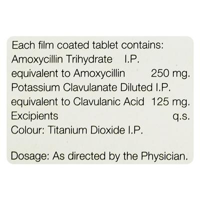 Amoxyclav 375mg Tablet 10'S - Bacterial Infections-Pen