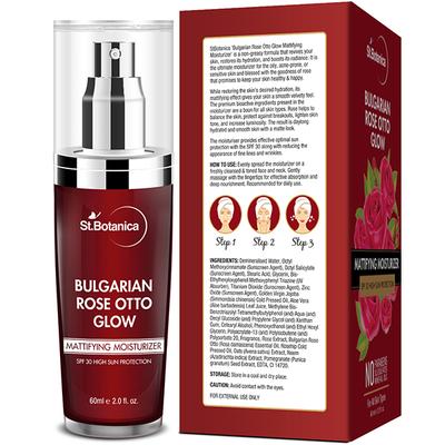 Stbotanica Bulgarian Rose Otto Glow Mattifying Moisturizer Spf 30 For Oily, Acne Prone Or Sensitive Skin 60 ml - Face Moisturizers