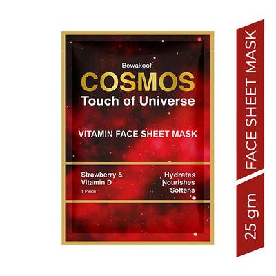 Cosmos by Bewakoof Magic Vitamin Face Sheet With Strawberry & Vitamin D 25 gm - Sheet Masks