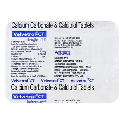 Velvetrol CT Tablet 10'S - Supplements-Cal