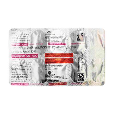 GLIPTAGREAT DM 1000 Tablet 10's - Diabetes-Ant