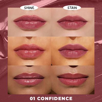 Lamel Lip Stain Hydrating Lip Tint 01 Confidence 2.7 gm - Lip Stains & Tints