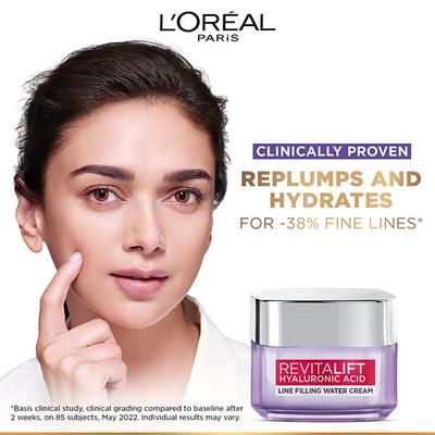 Loreal Paris Revitalift Hyaluronic Acid Micro - epidermic Hyaluron Line Filling Water Cream 50 ml - Face Moisturizers