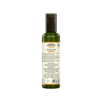 Keya Seth Aromatherapy Lavender and Rose Body Massage Oil for Women Calming, Soothing, Romantic 200 ml - Massage Oils
