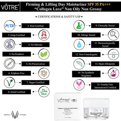 Votre Firming & Lifting Collagen Luxe SPF 35 PA++ Day Moisturiser 50 gm - Face Moisturizers