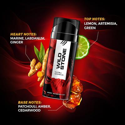 Wild Stone Ultra Sensual Deodorant 225 ml - Men Deodorants/Roll-Ons
