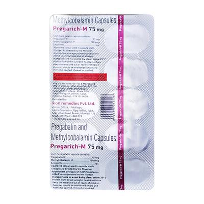 PREGARICH M 75mg Capsule 10's - Neuropathic Pain-Dru