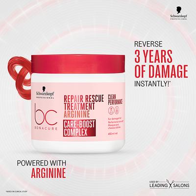 Schwarzkopf Professional Bonacure Repair Rescue Treatment with Arginine and Vegan Keratin 500 ml - Hair Masks & Packs