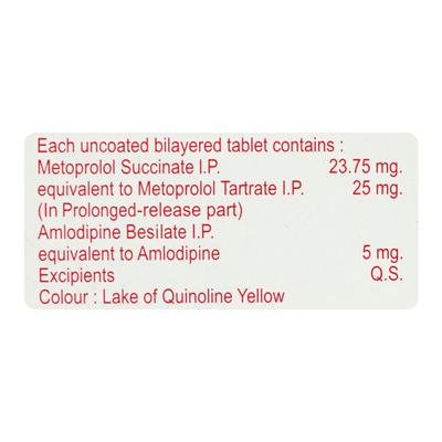 MPROL AM 25/5 Tablet 10's - Hypertension-Bet