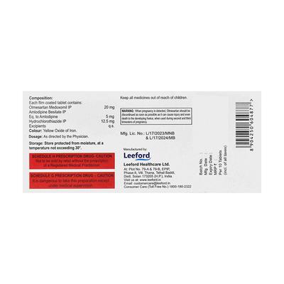 OMNIPRES 20 AMH Tablet 10's - Hypertension-Ana