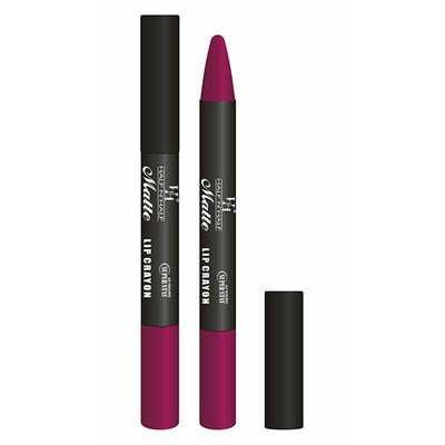 Half N Half Matte Lip Crayon, 24H Super Stay, 12 Midnight Purple 3.5 gm - Lip Crayons