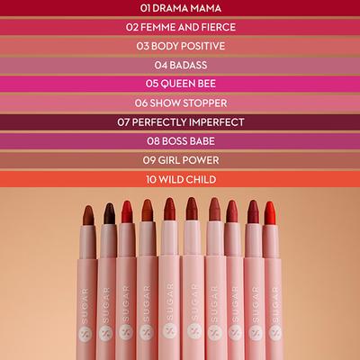 SUGAR Cosmetics Good Moodies Lip Crayon - 06 Show Stopper 0.7 gm - Lip Crayons