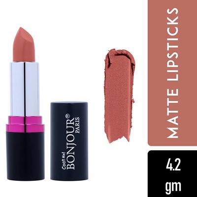 Bonjour Paris Silk Matte Lipstick-Nude Pink 4.2 gm - Lipsticks