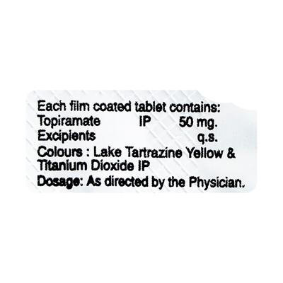 Topamed 50mg Tablet 10'S - Epilepsy/Convulsion-Ant