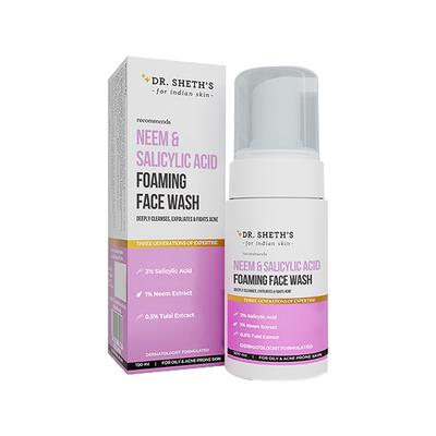 Dr. Sheth'S Neem & Salicylic Acid Foaming Face Wash 100 ml - Face Washes