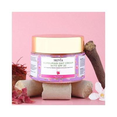 Skivia Kumkumadi Day Cream with SPF-30 with Raspberry Oil & Vitamin E 50 gm - Lotions & Creams