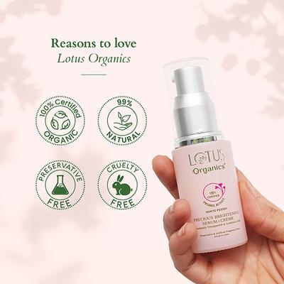 Lotus Organics Precious Brightening Serum+Creme 30 ml - Face Serum