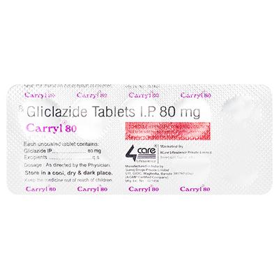 CARRYL 80 Tablet 10's - Diabetes-Ant