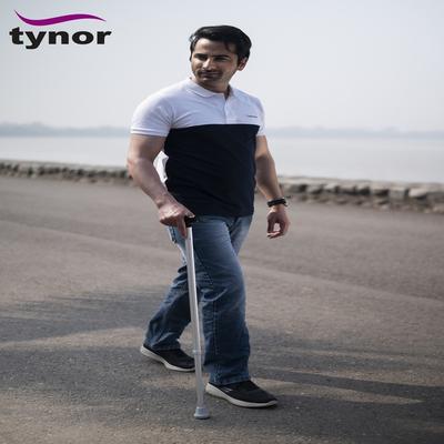 Tynor Walking Stick L Type Universal L08 Black 1's - Wheelchairs & Walking Sticks