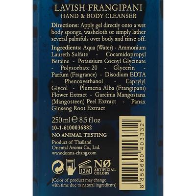 Donna Chang Lavish Frangipani Hand & Body Cleanser 250 ml - Shower Gels & Body Wash