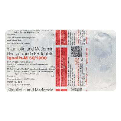 IGNALIS M 50/1000 Tablet 10's - Diabetes-Ant