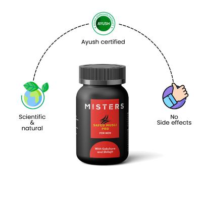 Misters Safed Musli Pro For Men Capsules 60's - Speciality Medicines