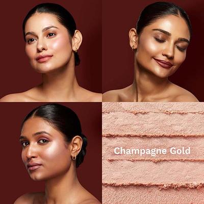 Pilgrim Highlighter Duo lightweight & Long Lasting Highly-Pigmented Powder Champagne Gold & Rose Gold - 01 11 g - Highlighters & Illuminators