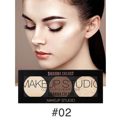 Sivanna Colors Make Up Studio Contour & Highlighter - HF991 02 20 gm - Highlighters & Illuminators