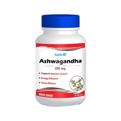Healthvit Ashwagandha Powder Capsules 60's - Sexual Care