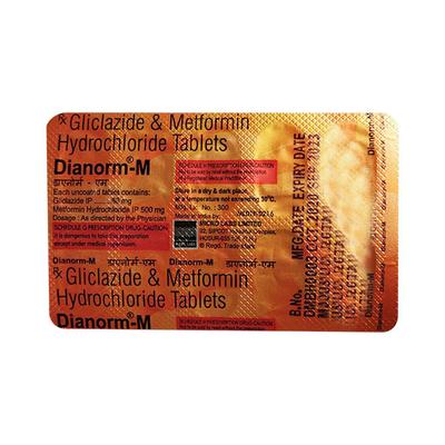 DIANORM M TABLET 10'S - Diabetes-Ant