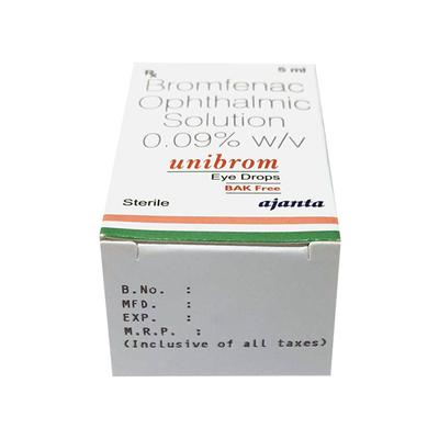 Unibrom BAK Free Eye Drops 5ml - Eye conditions-Oph