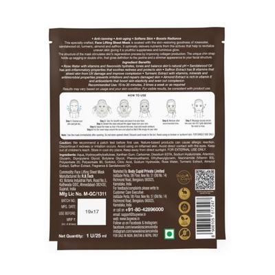 WOW Skin Science Ubtan Natural Fiber Cupra Face Lifting Sheet Mask 25 ml - Sheet Masks