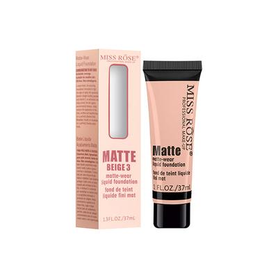 Miss Rose Matte Finish Liquid Foundation Tube Matte Beige3 7601 - 039 03 20 gm - Foundation