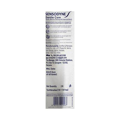 Sensodyne Gentle care soft Toothbrush (Buy 1 Get 1 Free) 1's - Toothbrushes