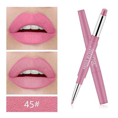 Miss Rose 2 In 1 Creamy Matte Lipstick Time Square 7102 - 001M 45 2.1 gm - Lipsticks