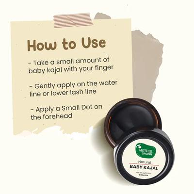 Mother Sparsh Natural Baby Kajal 5 gm - Baby Grooming