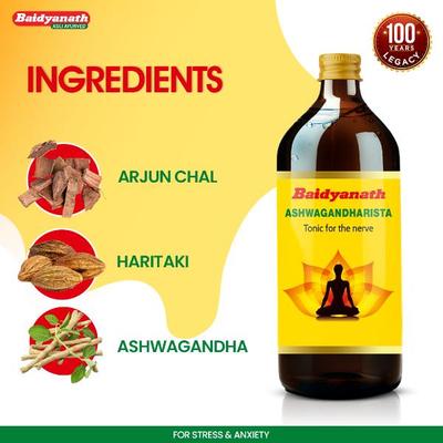 Baidyanath Ashwagandharishta Tonic 450 ml - Ashwagandha