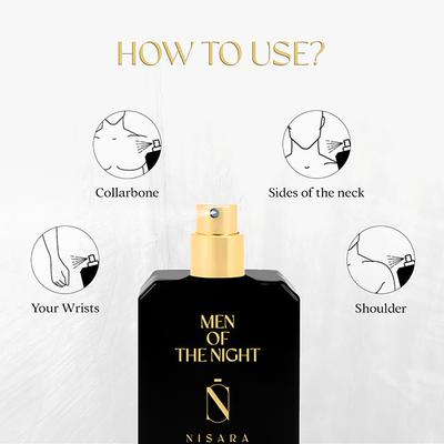 Nisara Men of The Night Perfume Long-Lasting Fragrance Chypre Musky Eau De Parfum 50 ml - Men Perfumes (Edt/Edp)