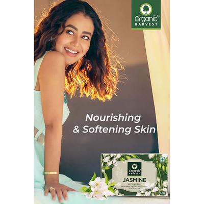 Organic Harvest Jasmine Bathing Bar 125 gm - Shower Gels & Body Wash