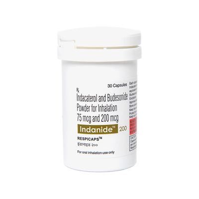 INDANIDE 200 Respicap 30's - Asthma/COPD-Ast