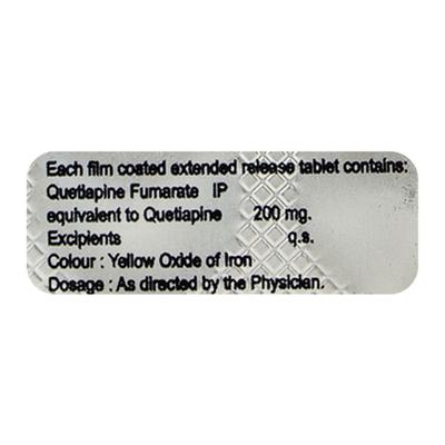 Qutiwel SR 200mg Tablet 10'S - Schizophrenia-Aps