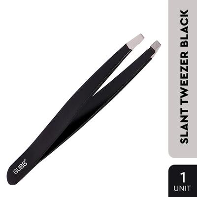 GUBB Slant Tip Tweezer - Black 40 gm - Tweezers